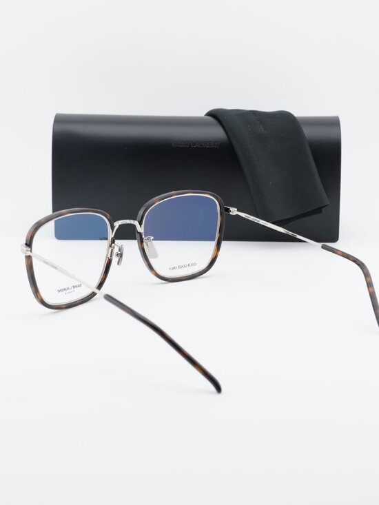 Saint Laurent SL440/F OPT 002 Square Eyeglasses 54mm – Havana main image 5